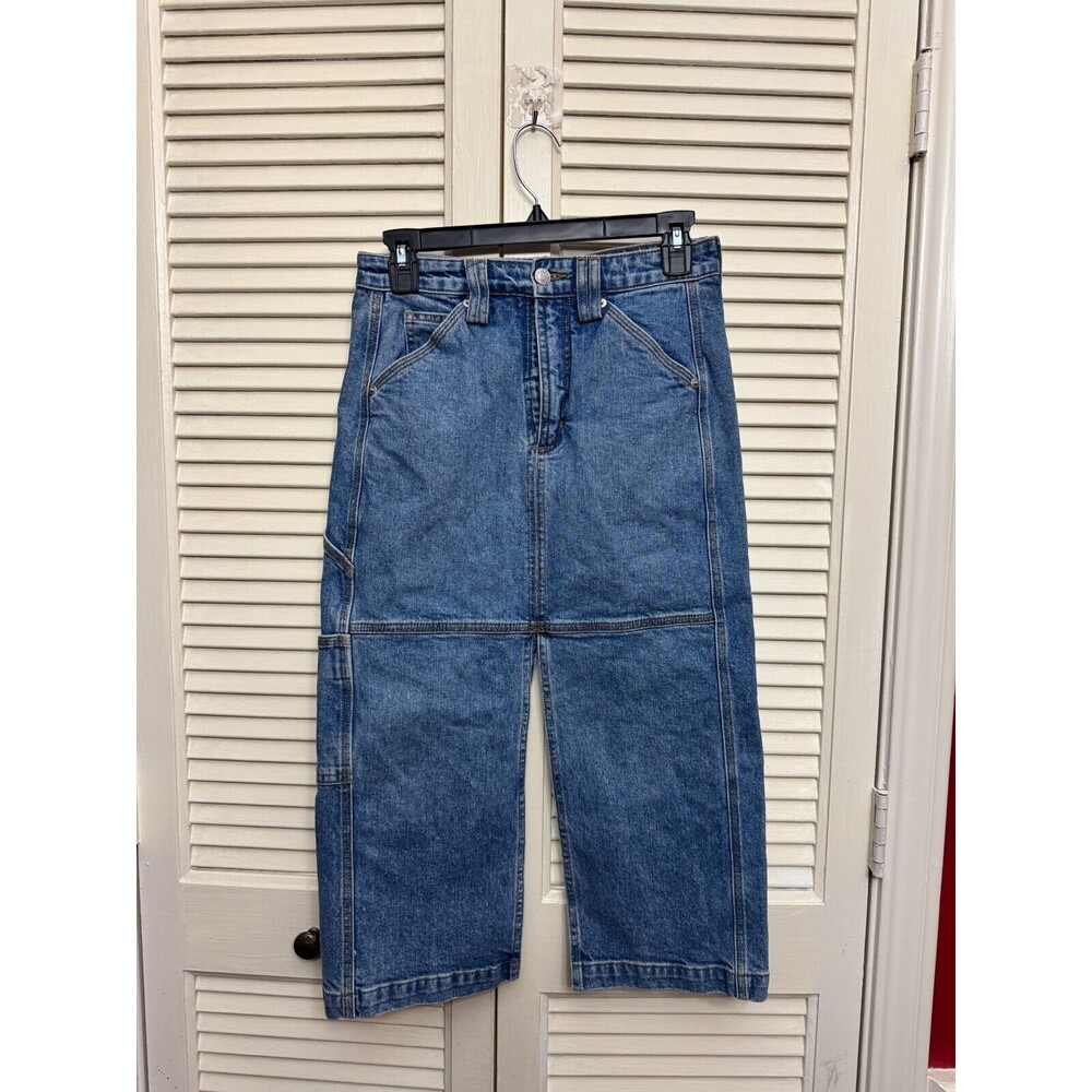 A.L.C. High-Rise Wide Leg Jeans - Blue, 15.25" Rise Jeans SZ 2